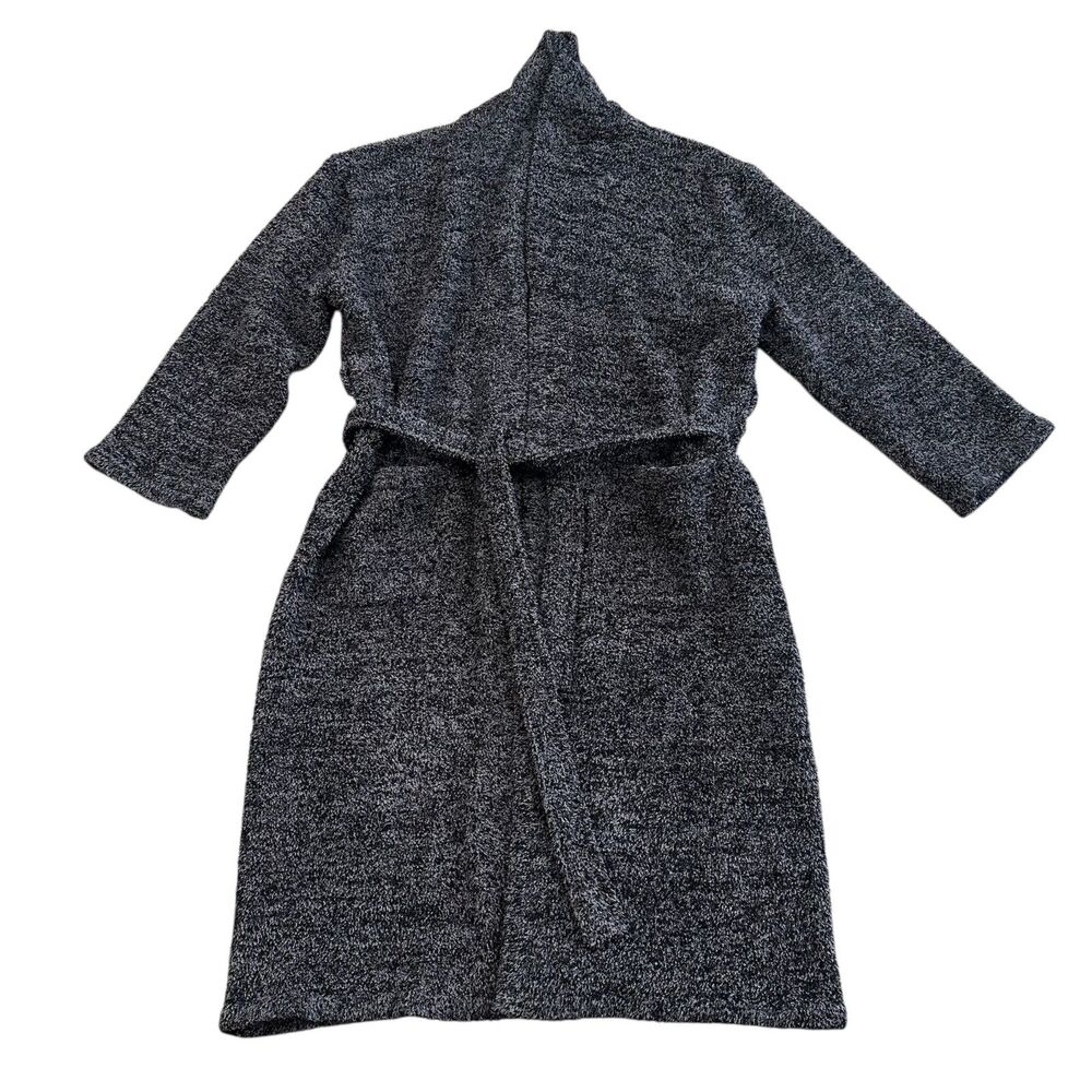 Barefoot Dreams CozyChic Black Graphite Robe Size 2 - Women's L/XL